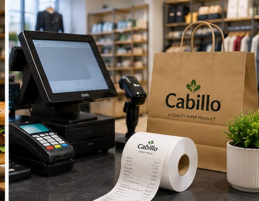 Cabillo paper products used in retail and business